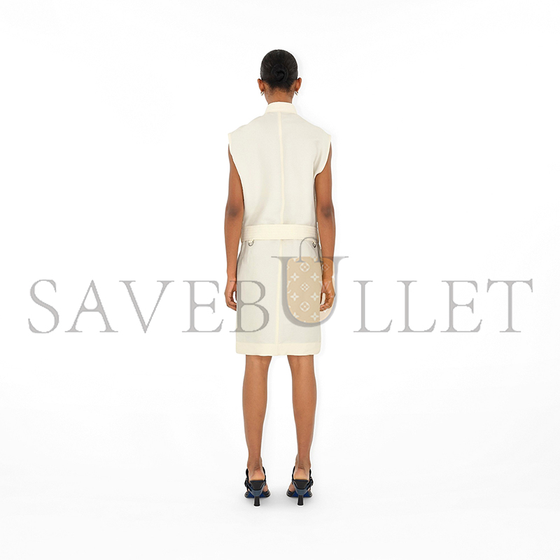 BURBERRY CANVAS BELTED MIDI DRESS 8089105